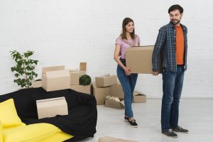 Home Verhuislift die grote meubels naar appartement op hogere verdieping vervoert voor stress-vrije verhuizing