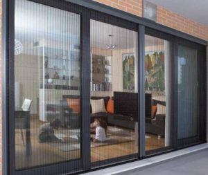 Home Dubbele plisséhordeur met harmonicasysteem voor openslaande deuren, geschikt voor bescherming tegen insecten